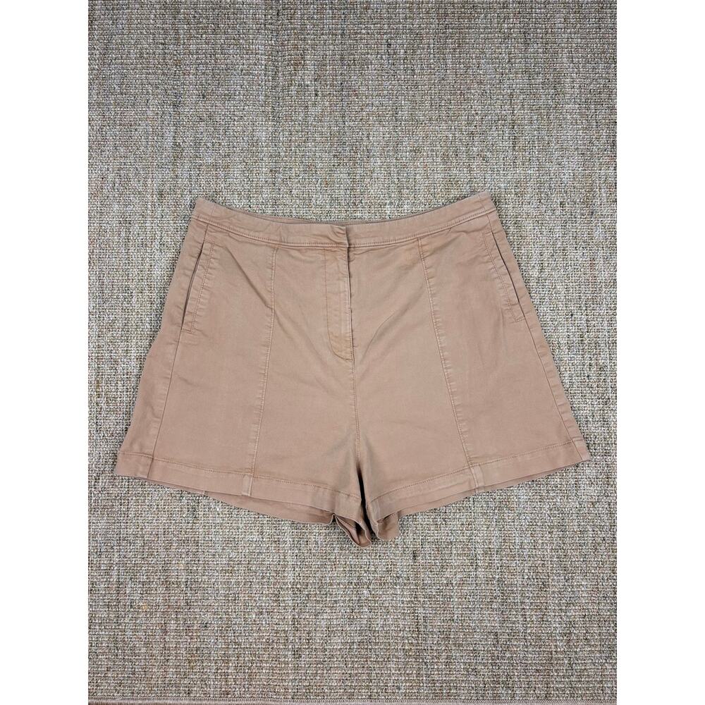 🤎 Cinq à Sept High Waisted Shorts | Size 10 | Tan